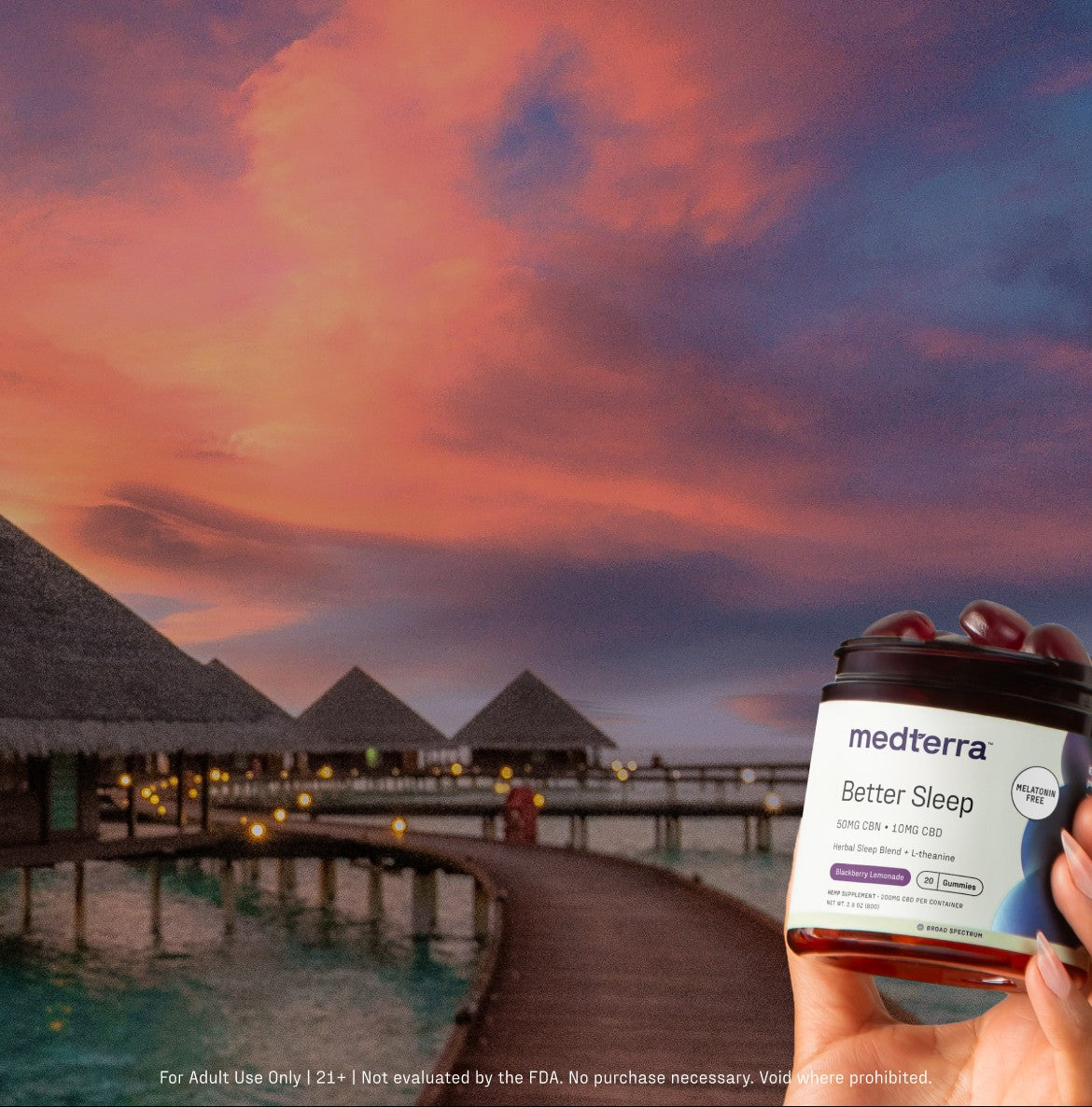 Medterra Better Sleep sweepstakes hero mobile