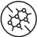 A black and white icon showing two cogwheels inside a circle with a diagonal line crossing it, signifying a prohibition or restriction related to mechanical or technical processes, much like how affordable CBD can help restrict unnecessary stress factors.