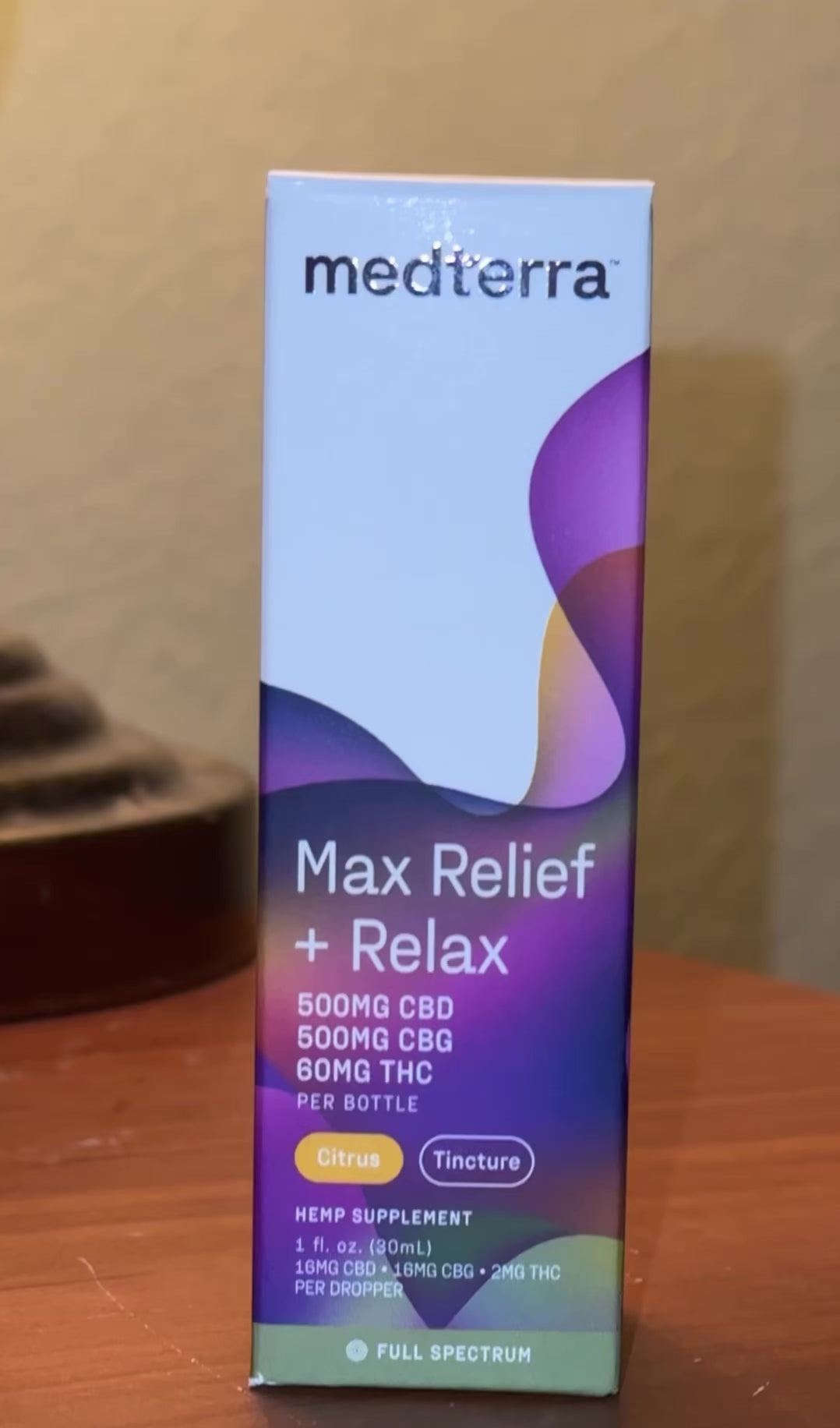 Max Relief + Relax Full Spectrum CBD Oil